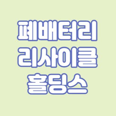 리사이클 홀딩스 전망